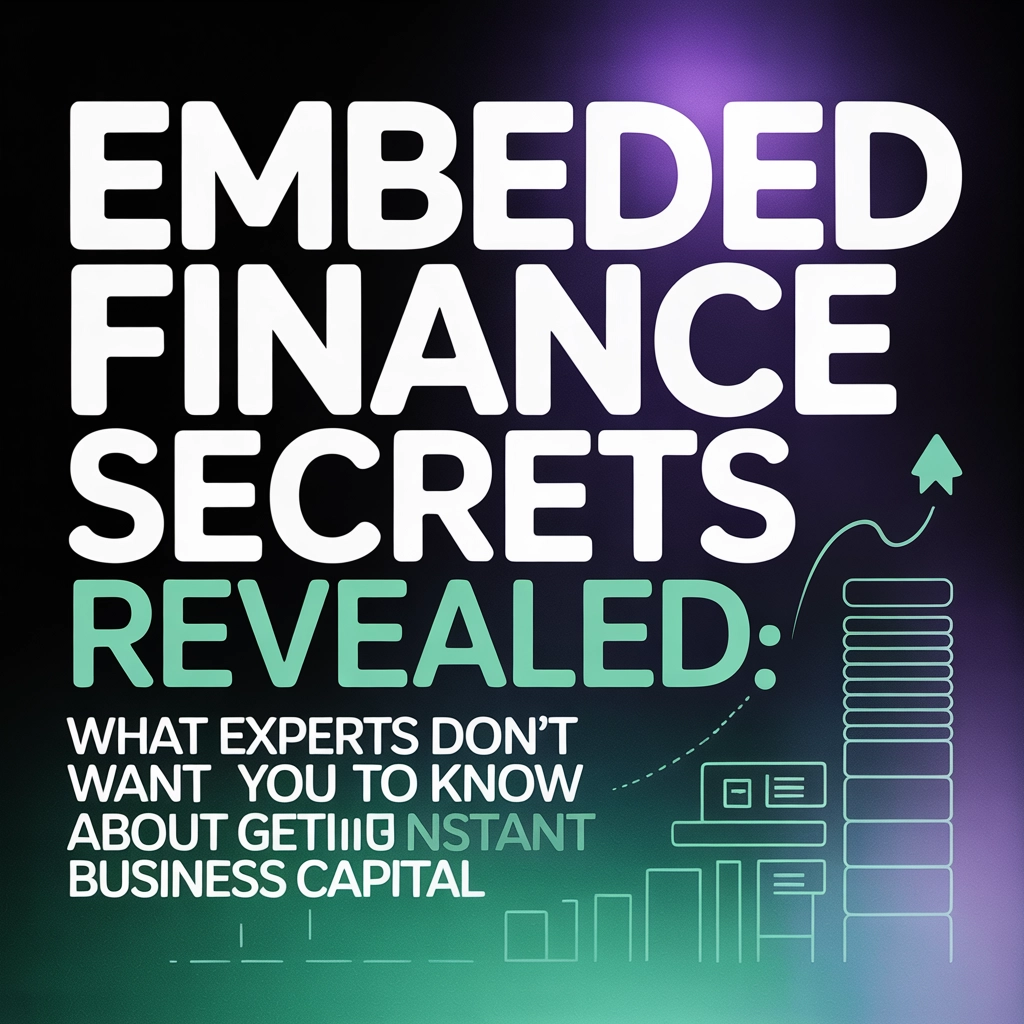 Embedded Finance Secrets Revealed: What Experts Don't Want You to Know About Getting Instant Business Capital