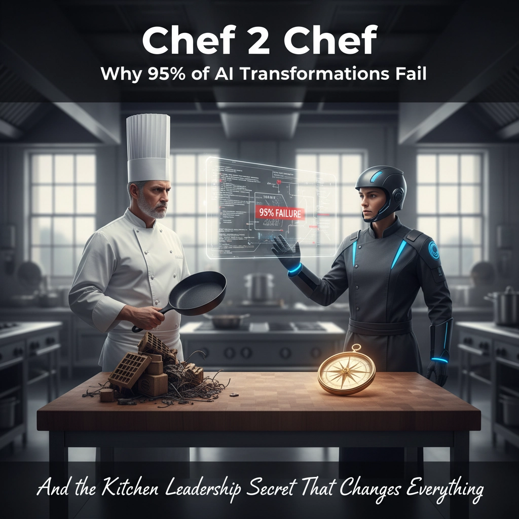 Chef 2 Chef: Why 95% of AI Transformations Fail (And the Kitchen Leadership Secret That Changes Everything)