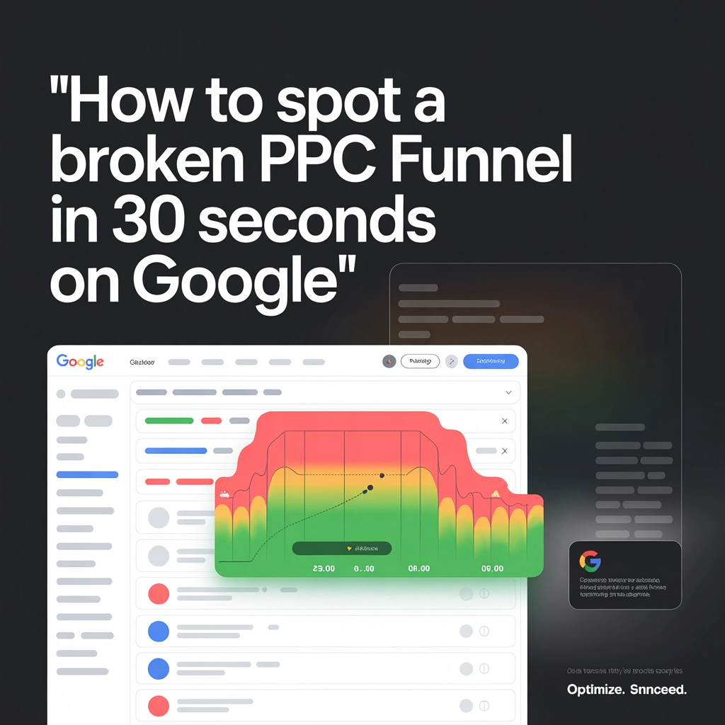 How to Spot a Broken PPC Funnel in 30 Seconds on Google