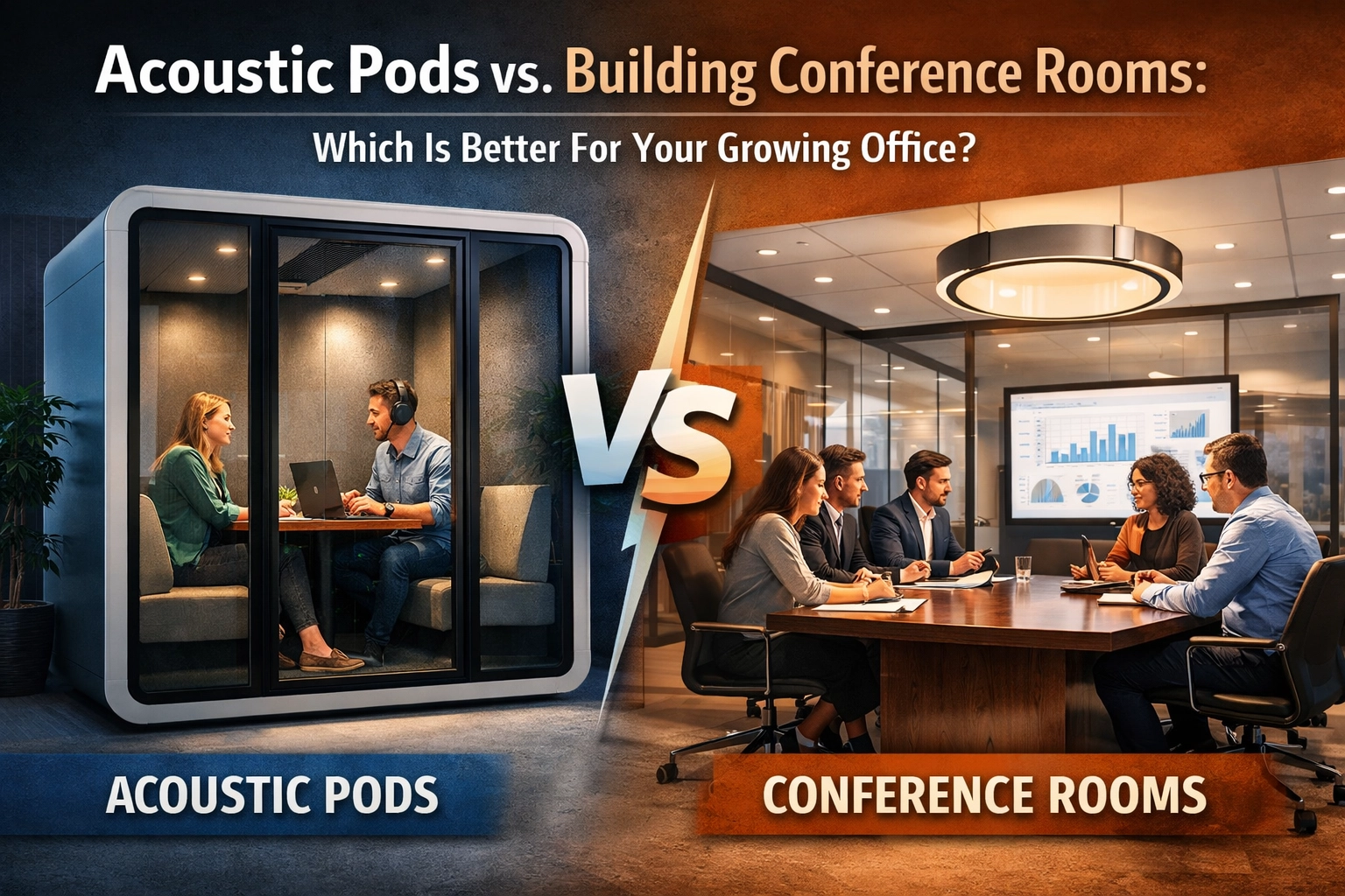 [HERO] Acoustic Pods vs. Building Conference Rooms: Which Is Better For Your Growing Office?