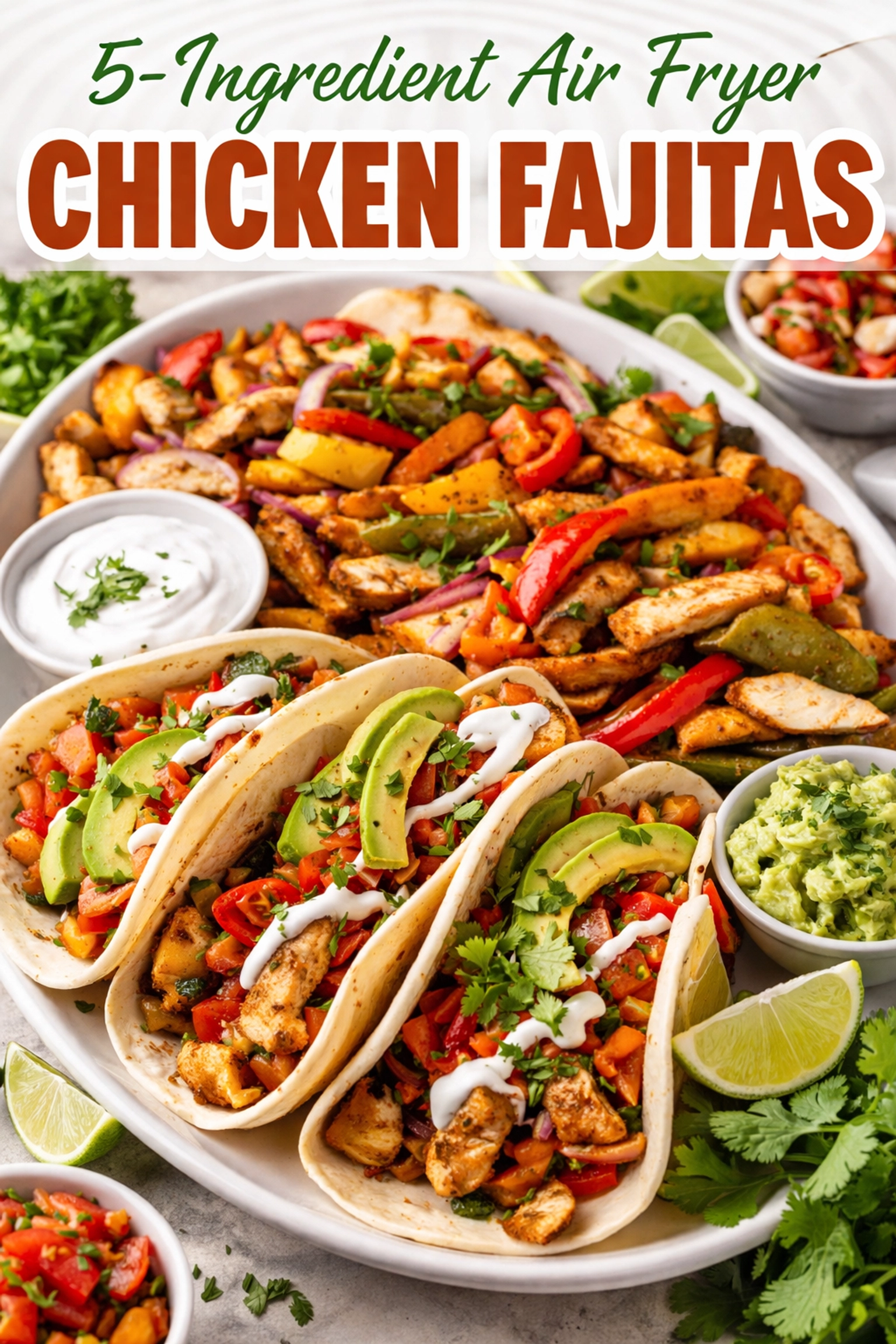 5-Ingredient Air Fryer Chicken Fajitas 5-Ingredient Air Fryer Chicken Fajitas