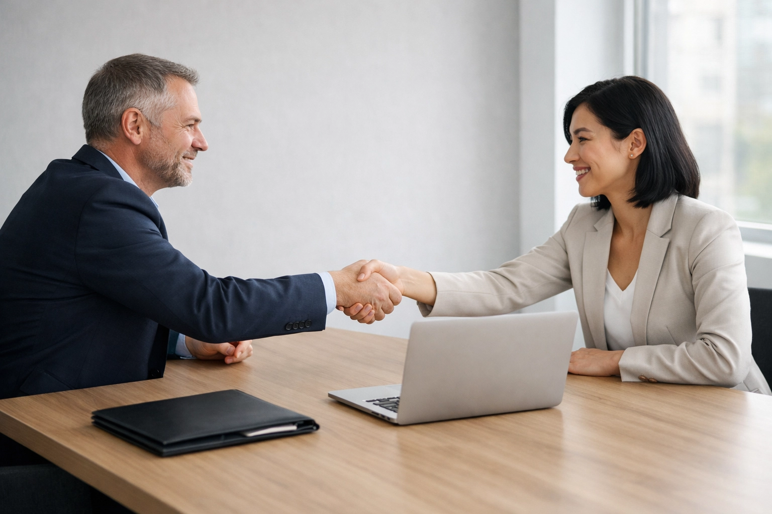 Business professionals forming service bureau partnership for ERO capacity expansion