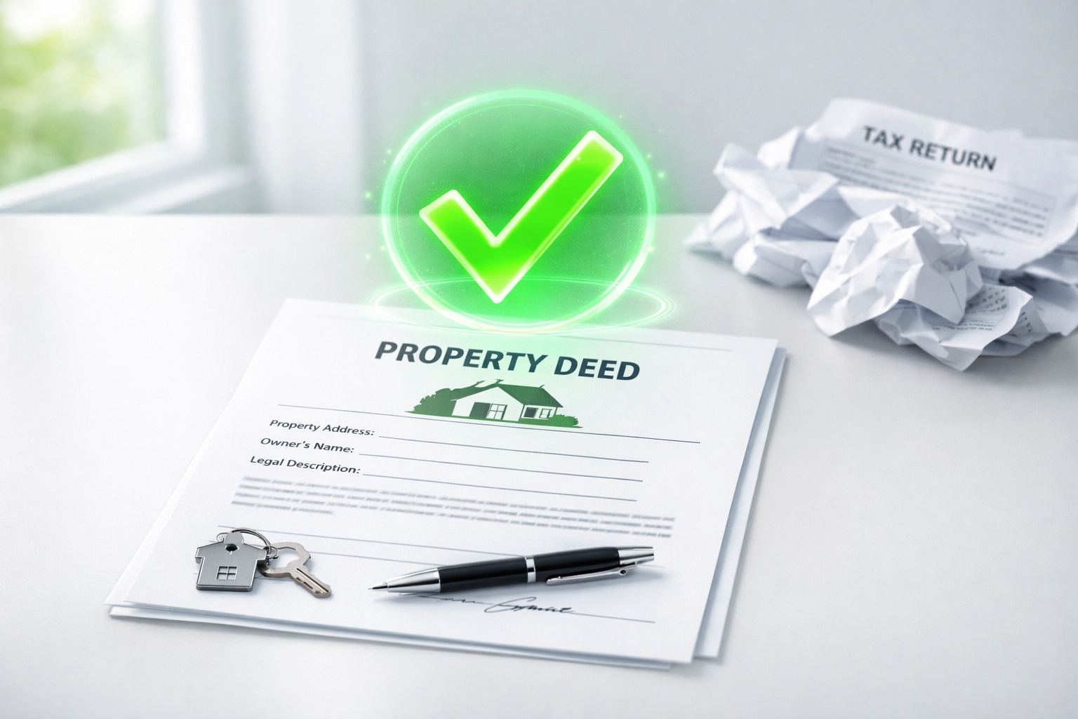 Property deed approved for DSCR loan qualification while tax returns sit aside unused