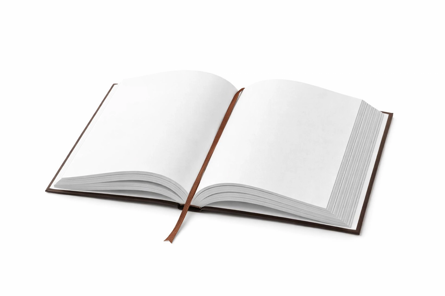 [HERO] A clean, high-contrast photo of an open book with a simple bookmark on a pure white background.