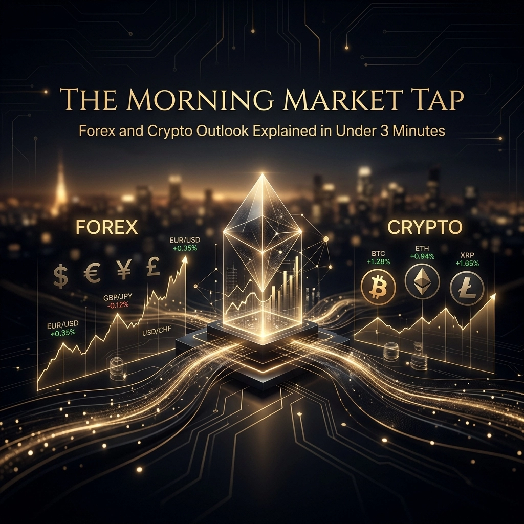 [HERO] The Morning Market Tap: Forex and Crypto Outlook Explained in Under 3 Minutes