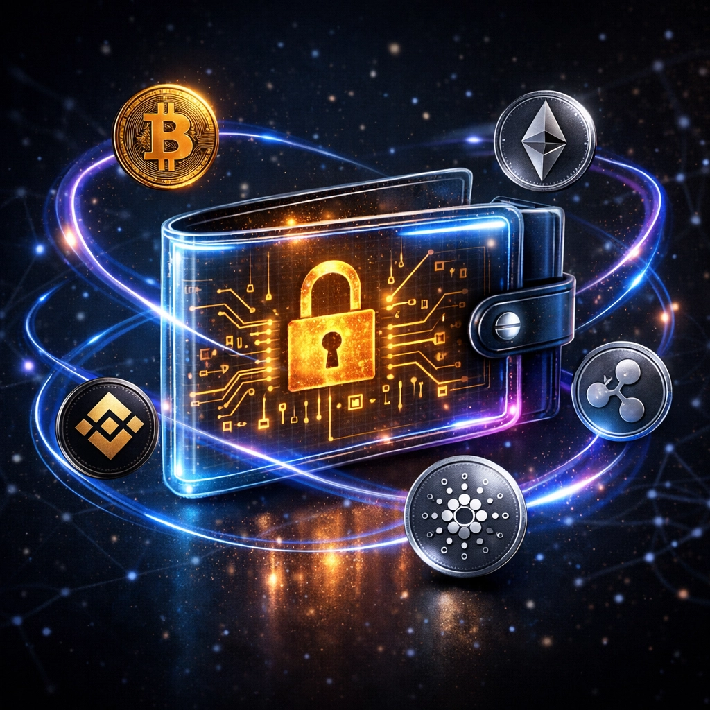 Self-custody crypto wallet with multiple digital tokens for Web3 global payments