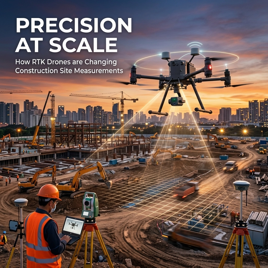 Precision at Scale: How RTK Drones are Changing Construction Site Measurements Hero Image