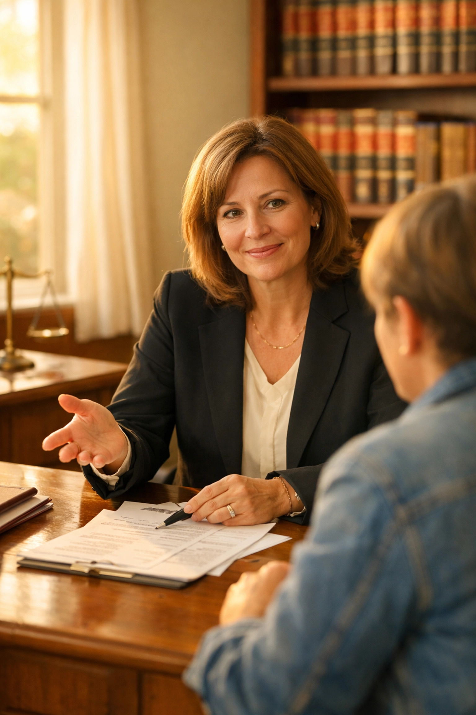 Orange County VA child support lawyer consulting with parent about support guidelines