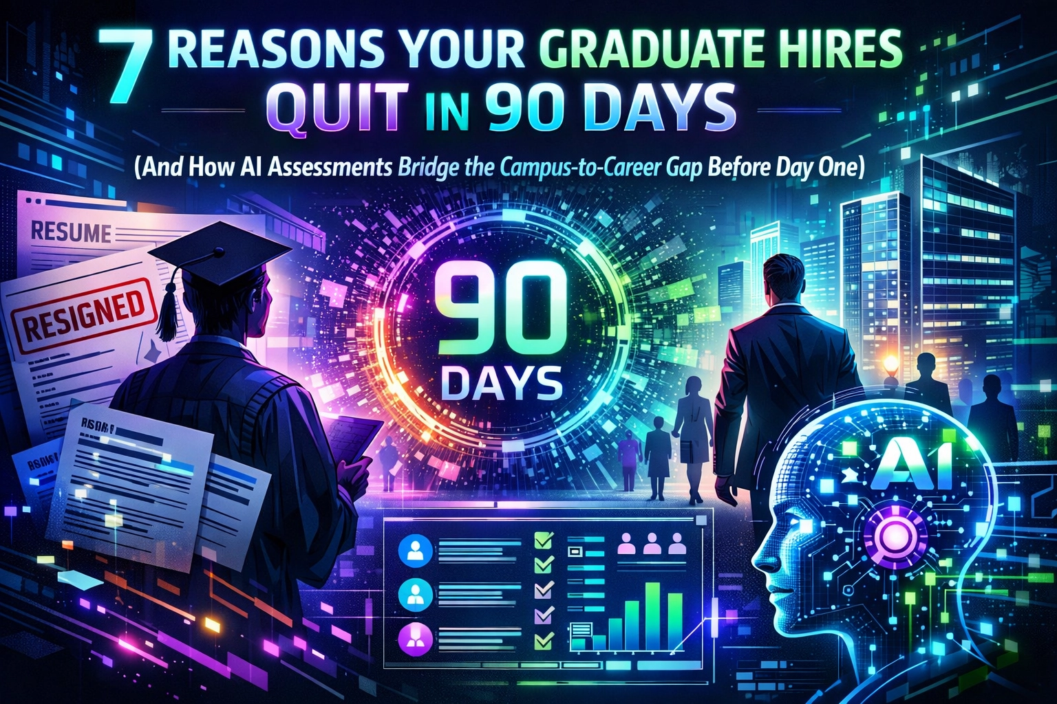 [HERO] 7 Reasons Your Graduate Hires Quit in 90 Days (And How AI Assessments Bridge the Campus-to-Career Gap Before Day One)