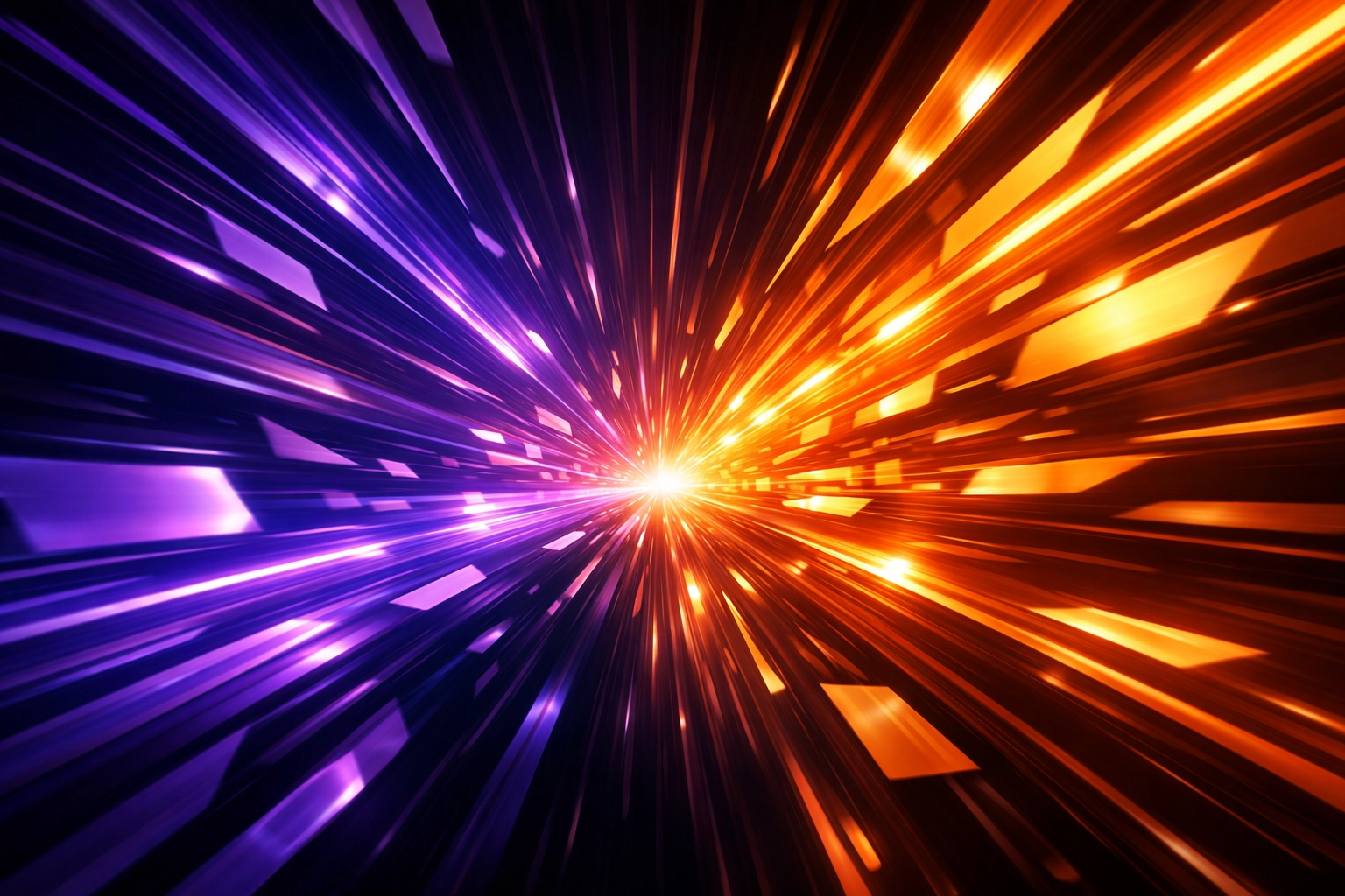 Custom Software Development Vs. SaaS Subscriptions: Which Is Better For Your SMB in 2026? 5 Vibrant digital tunnel of light trails symbolizing rapid growth and AI automation for small business.