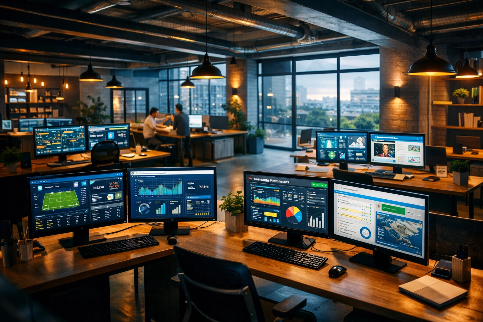 Integrated workspace managing 10+ industries from sports marketing to digital media innovation