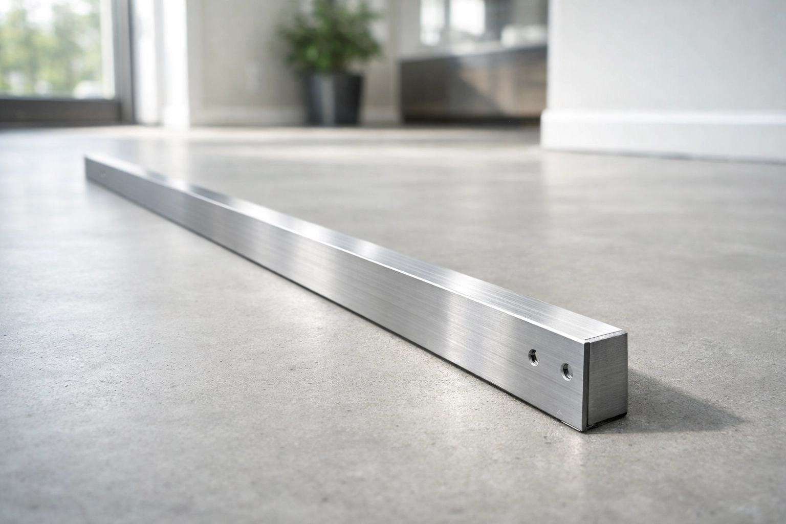 Professional subfloor preparation on a level concrete slab for a luxury flooring renovation in Orlando.