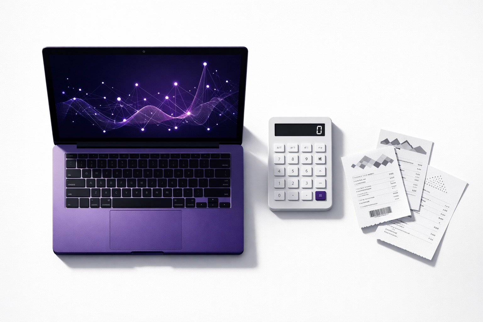 Modern bookkeeping workspace showing IRS data matching and financial records organization