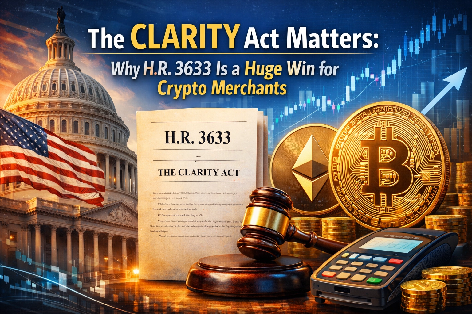 [HERO] The CLARITY Act Matters: Why H.R. 3633 Is a Huge Win for Crypto Merchants