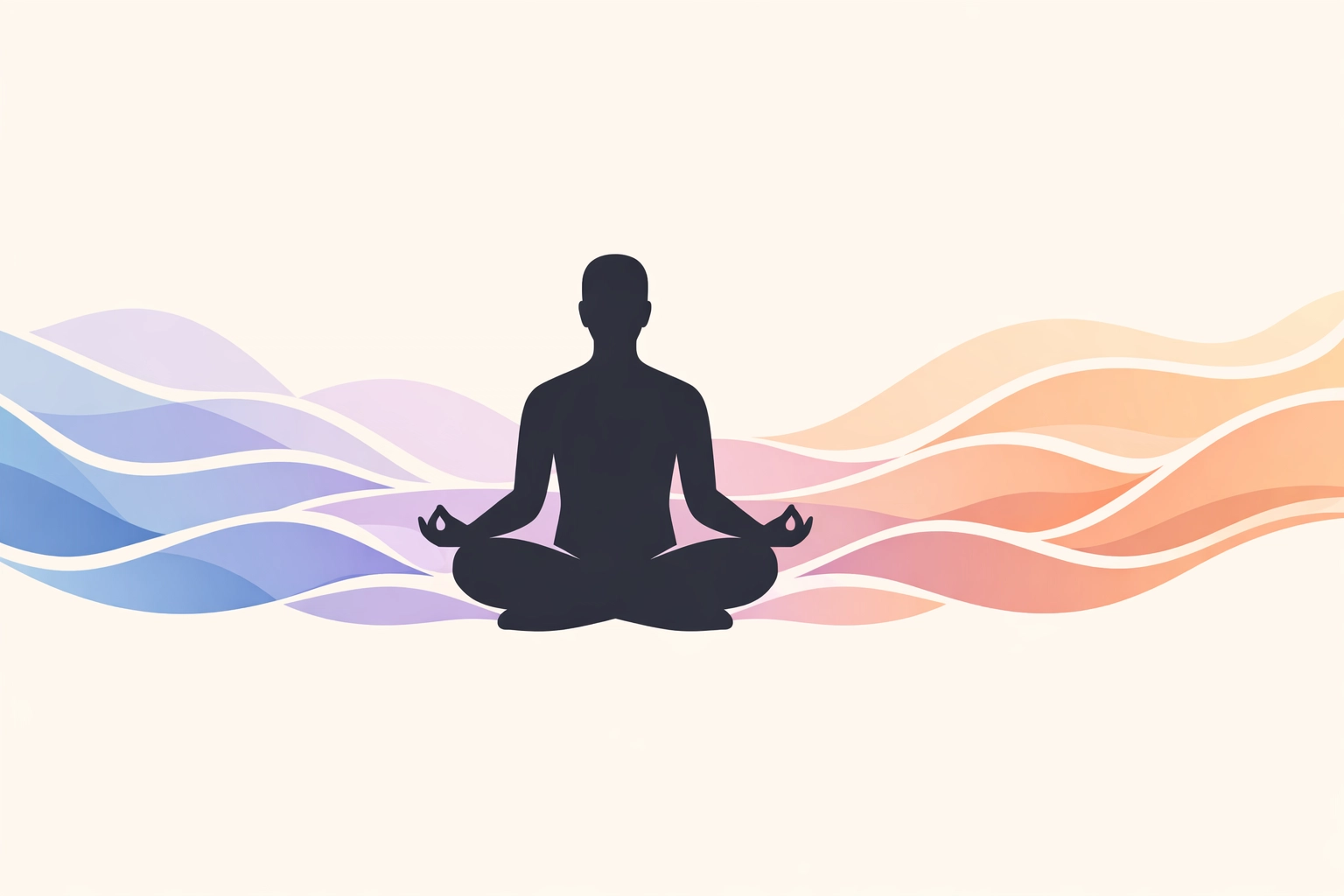 Person meditating in peaceful prayer surrounded by calming waves representing emotional healing journey