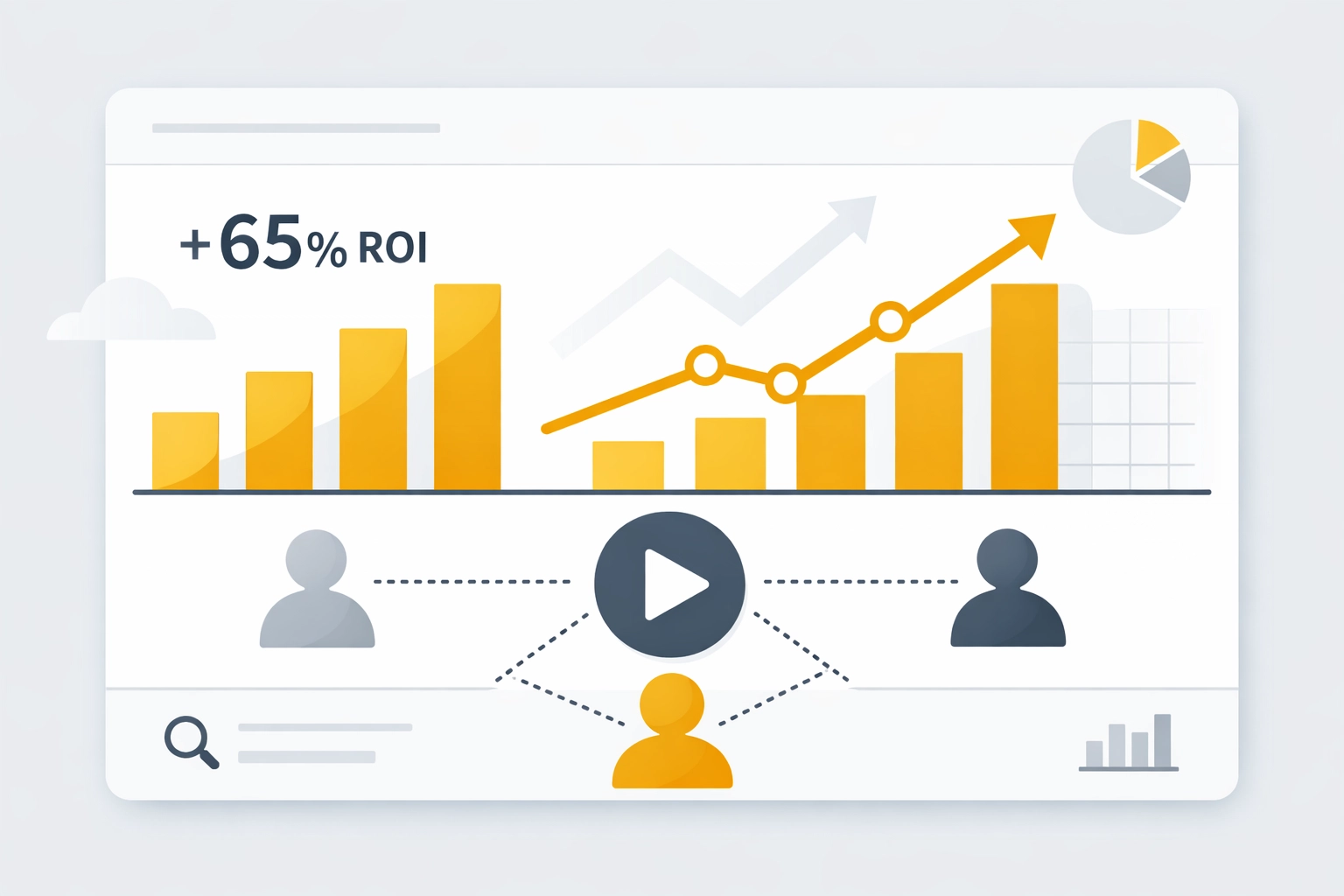 Dashboard tracking live shopping ROI with engagement metrics and smart invite link attribution