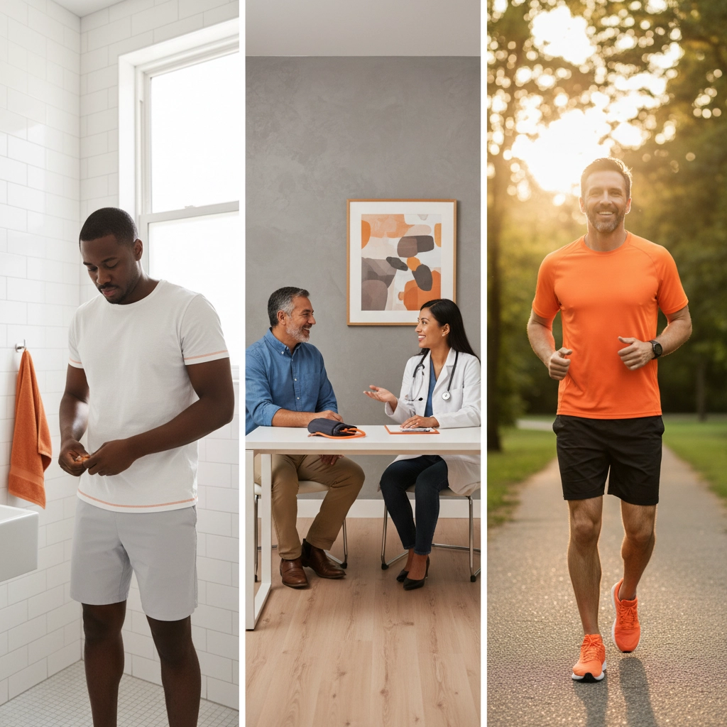 Team engaging in Movember conversations—men’s mental health, prostate and testicular cancer awareness—supporting patient services and preventive care