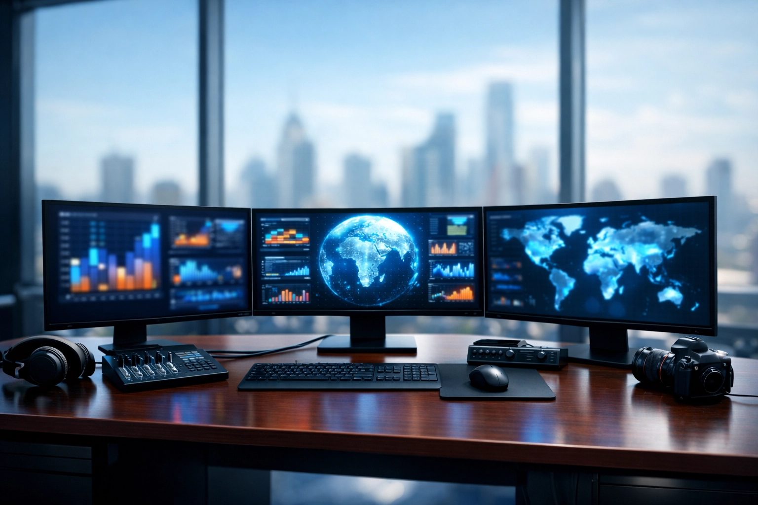 Automated media distribution center showcasing the Dakdan 1PM autopilot PR strategy in action.