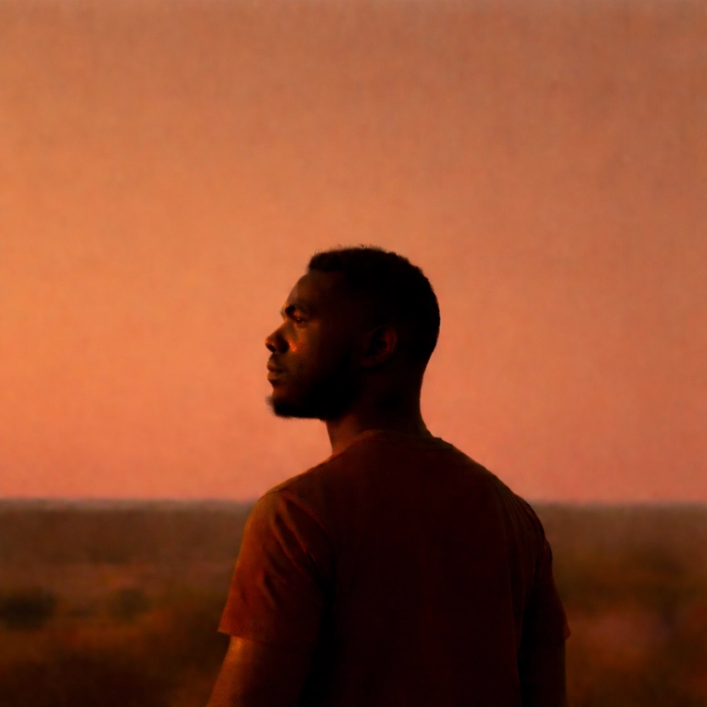 The Invisible Burden A Black man stands outside at sunset, looking thoughtful, as the text discusses mental health and the social realities faced by Black men. The image promotes awareness of the unique mental health challenges Black men encounter and highlights 'The Invisible Burden' by Rodrego Way, LPC-S, LCDC, as a clinic dedicated to supporting these needs.