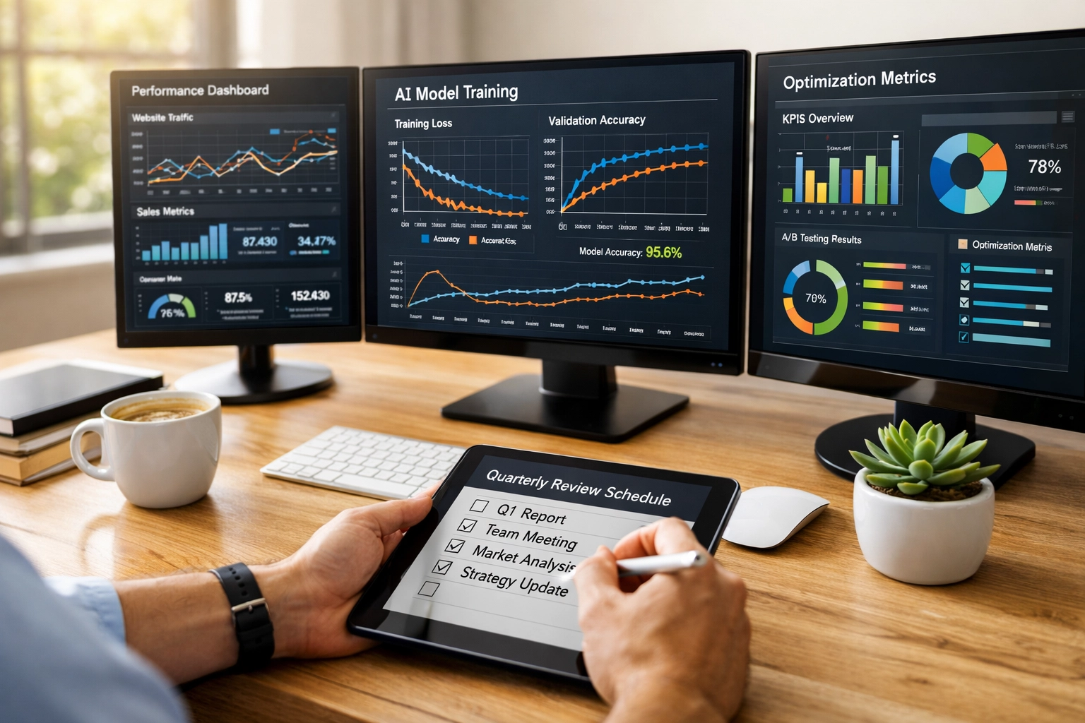 ITOM and ITAM analytics workspace showing real-time performance dashboards and optimization metrics