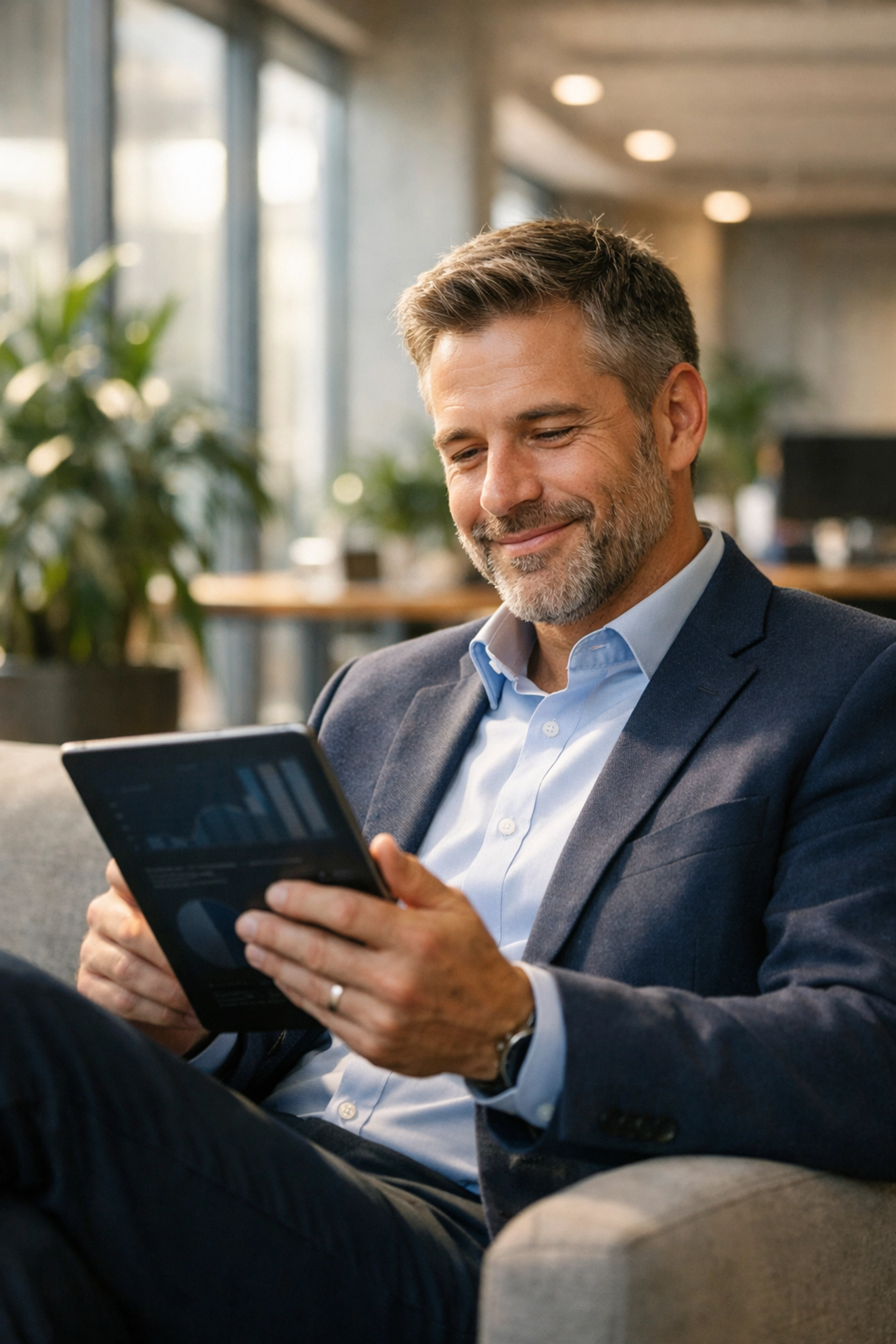 IT Director reviewing ServiceNow software license reports for successful cost-optimization and ROI.