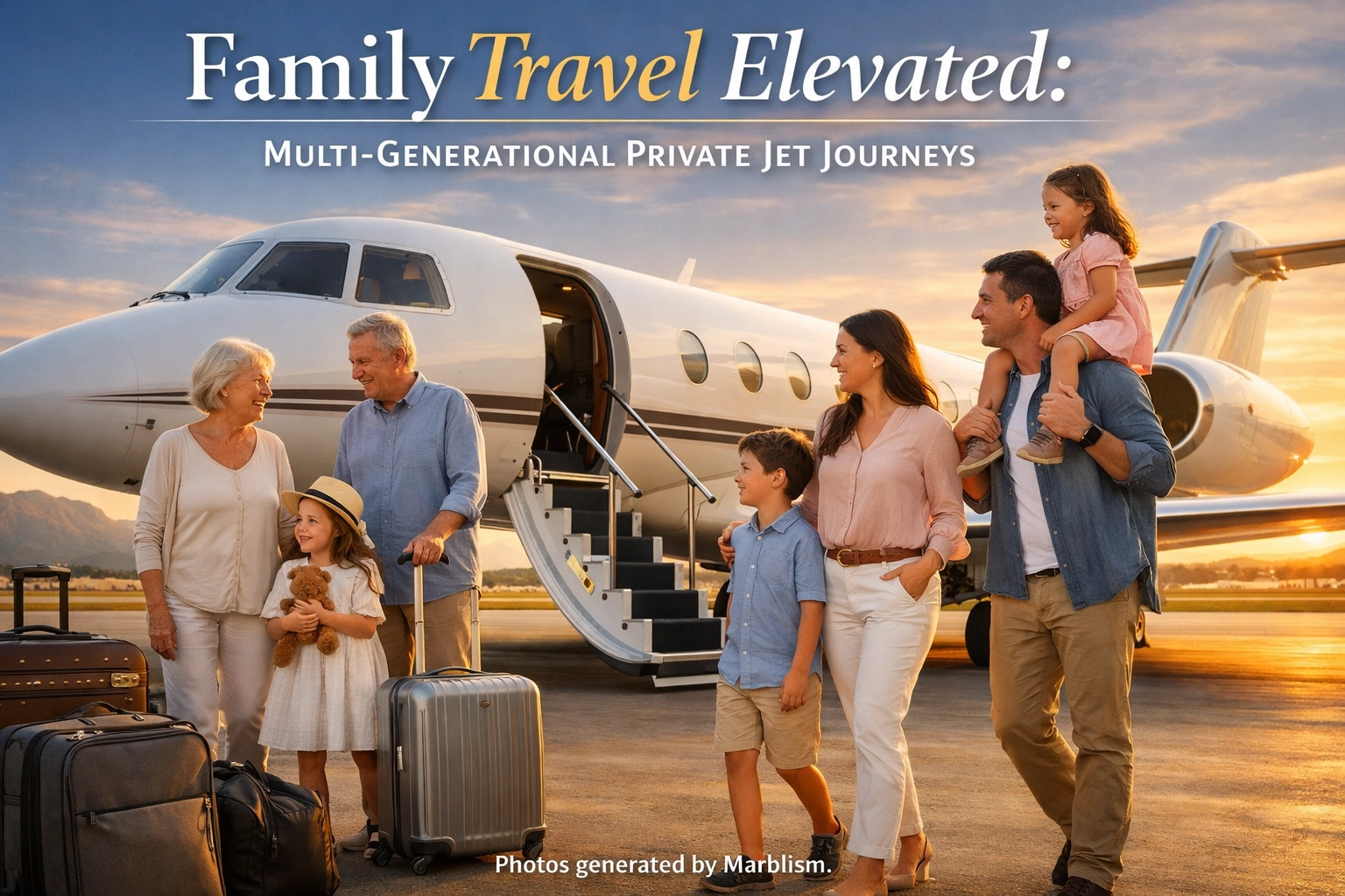 Family Travel Elevated: Multi-Generational Private Jet Journeys