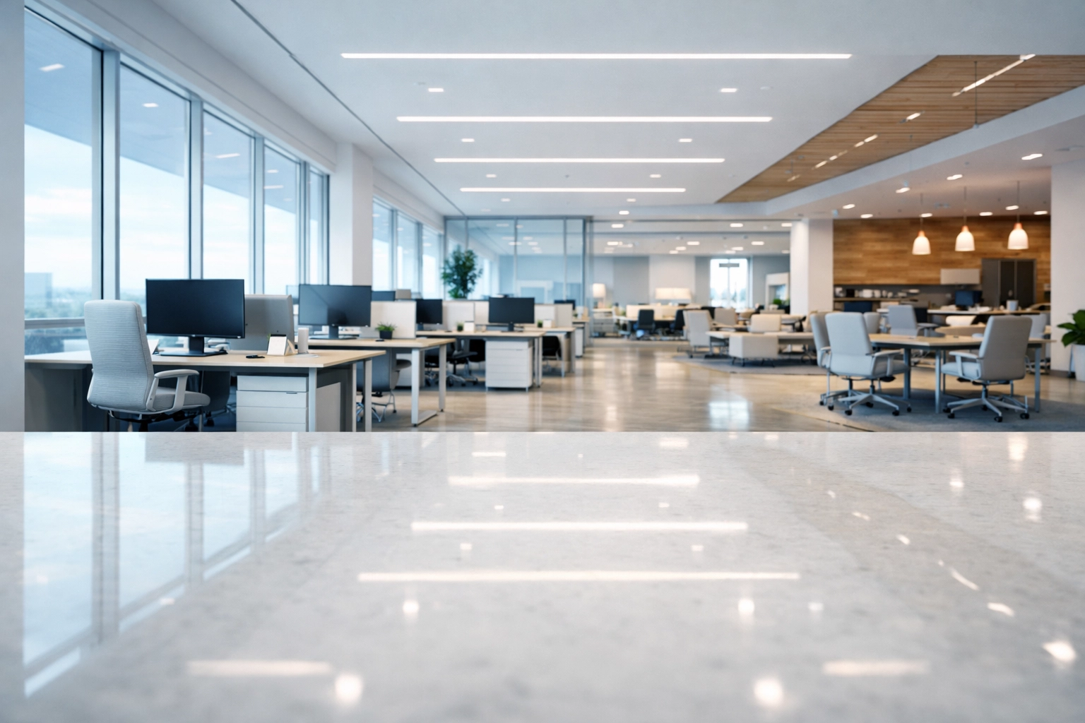 Modern open-concept office interior representing the growth and scaling of a professional tax business.