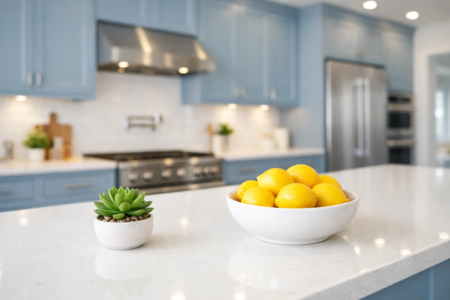 A sparkling, eco-friendly kitchen in Sudbury MA cleaned with non-toxic professional cleaning products.