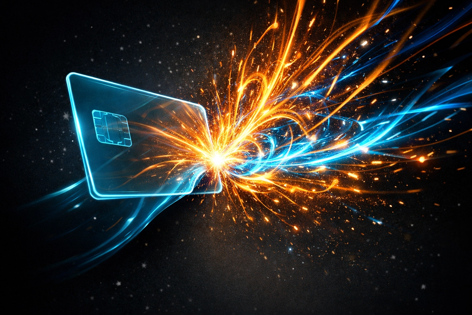 Abstract digital card tap representing the RBA credit card surcharge ban and consumer savings.