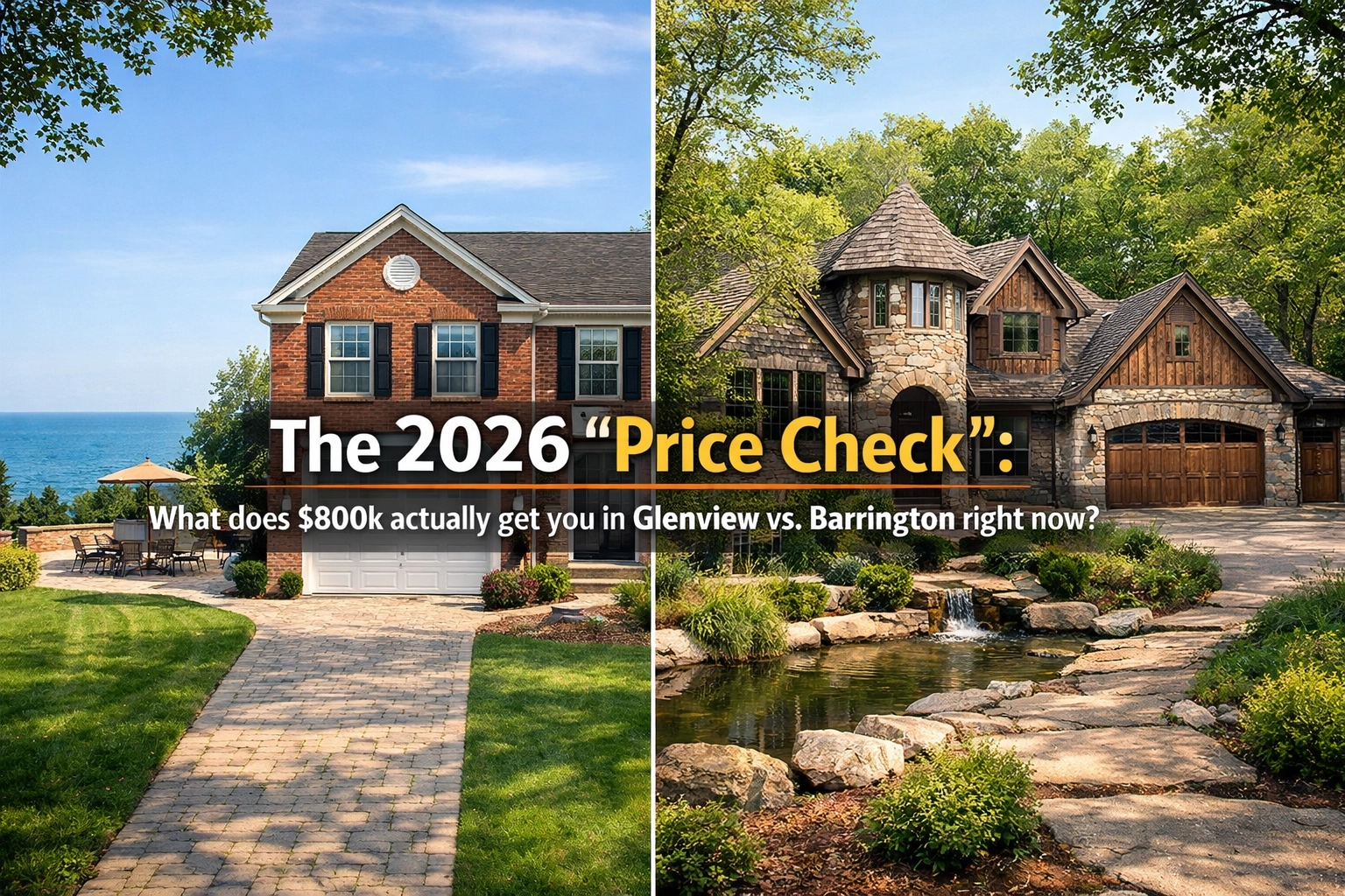The 2026 "Price Check": What does $800k actually get you in Glenview vs. Barrington right now?