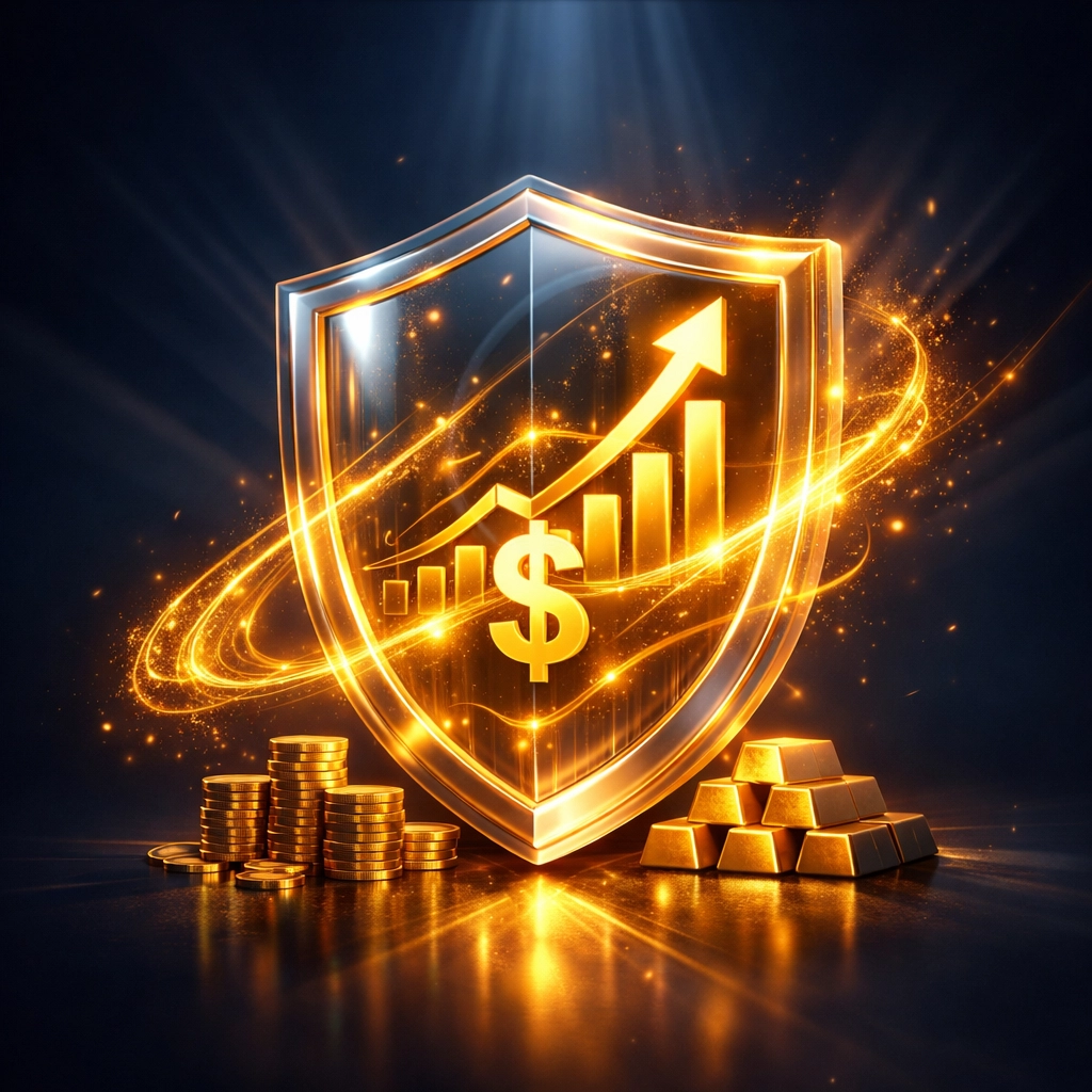 Wealth engine concept illustrating financial protection and cash value growth over time