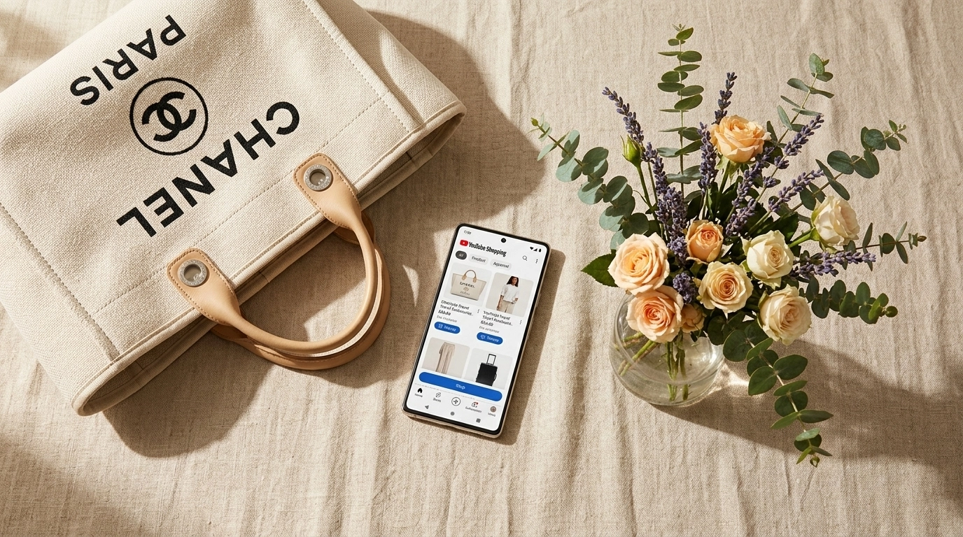 Shopping and lifestyle flat-lay