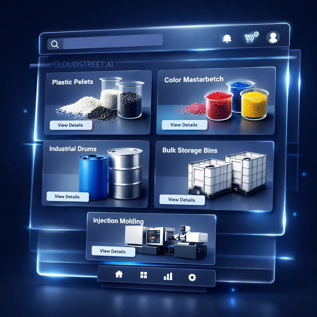 Salesforce B2B Commerce Cloud digital storefront interface for Asaclean manufacturing e-commerce