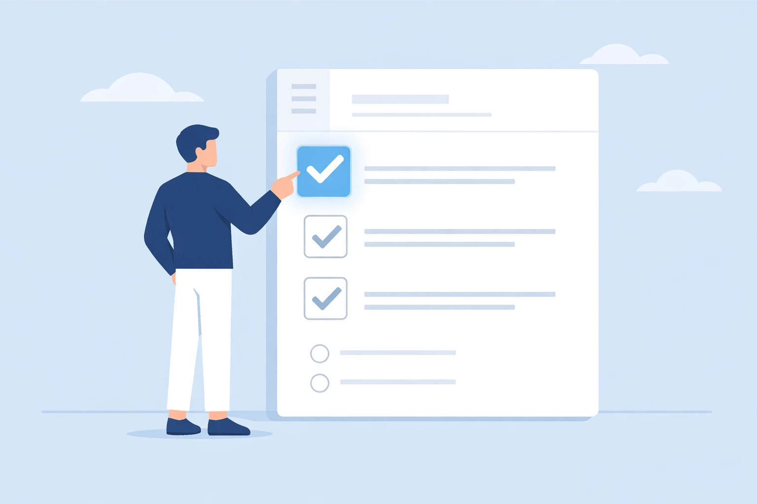 Persona revisando un reporte de crédito digital para identificar y corregir errores.