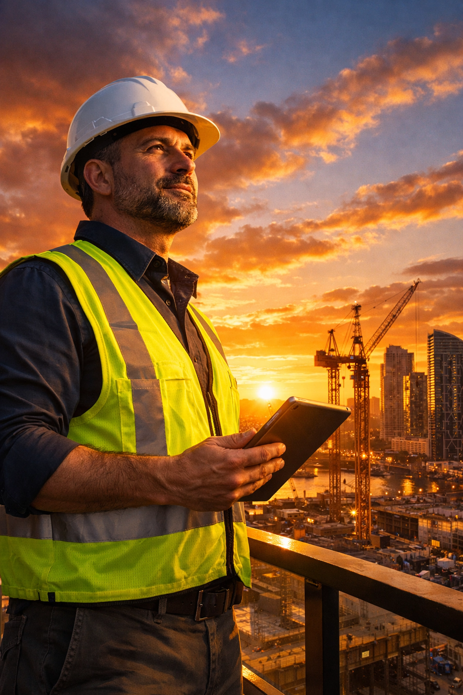 Expert environmental consultants in San Diego overseeing lead safety at an urban redevelopment site.