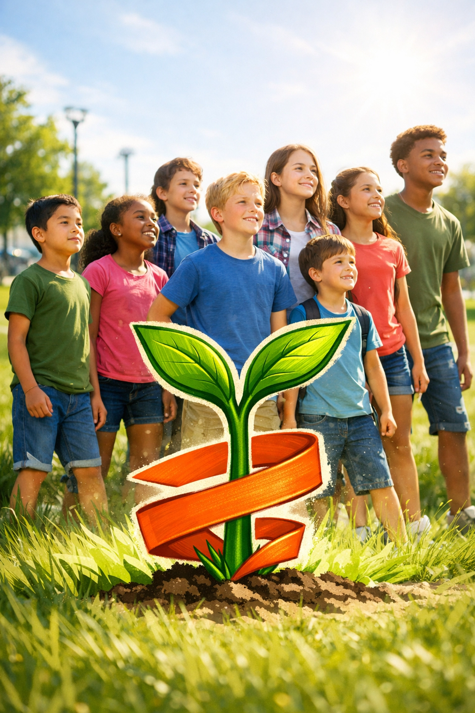 Kids and teens showing growth and transformation during the Easter Life Skills Bootcamp training.