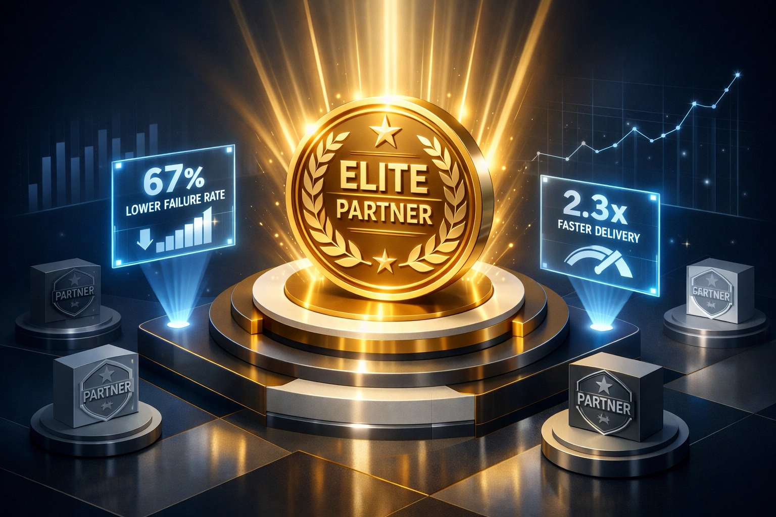 ServiceNow Elite Partner certification with implementation success metrics and delivery performance