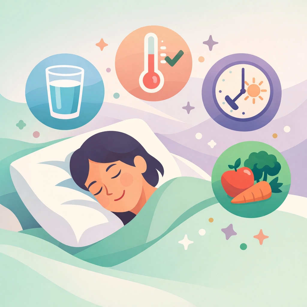 Person resting in bed with recovery essentials illustrating proper sick day rest