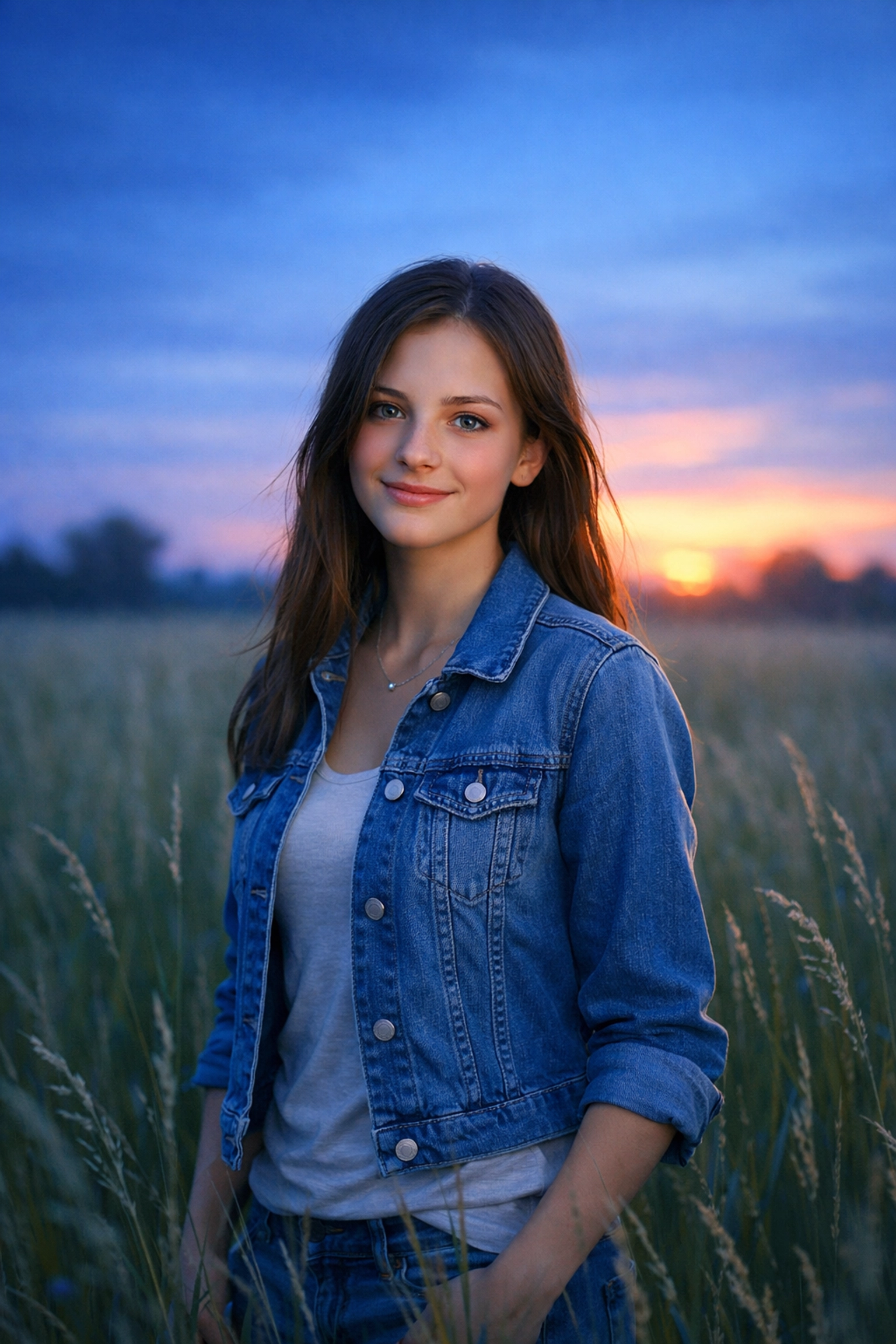 A teenage girl smiling confidently after recovery from teen depression through residential treatment.