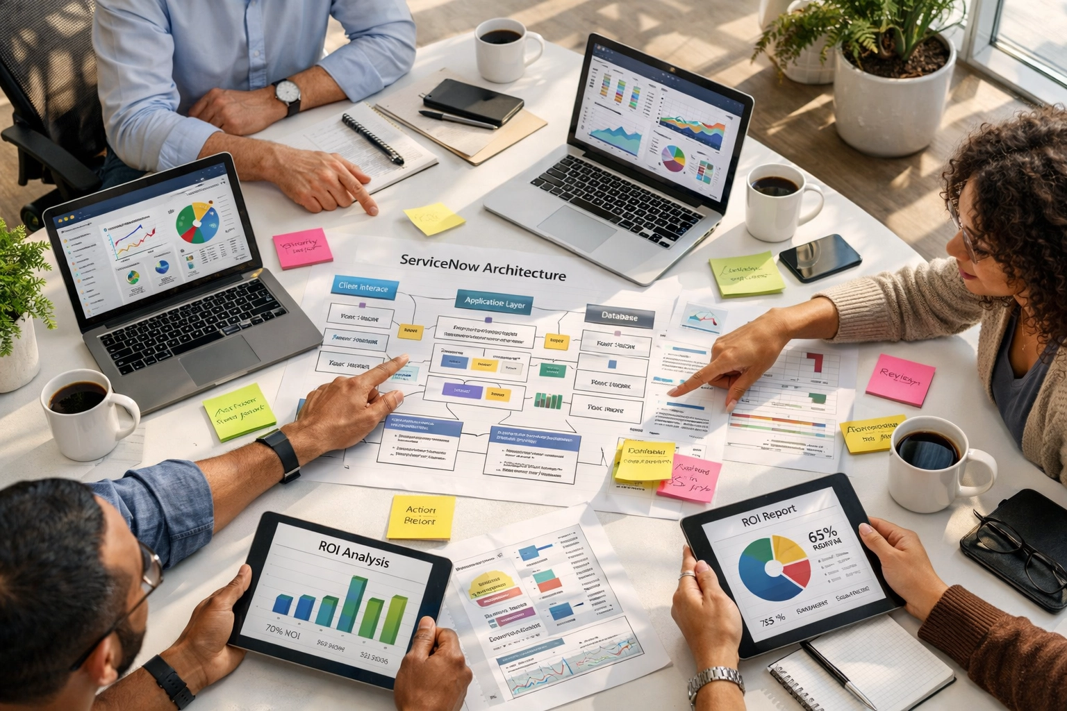 ServiceNow implementation partner team collaborating on DORA compliance architecture and ITAM strategy