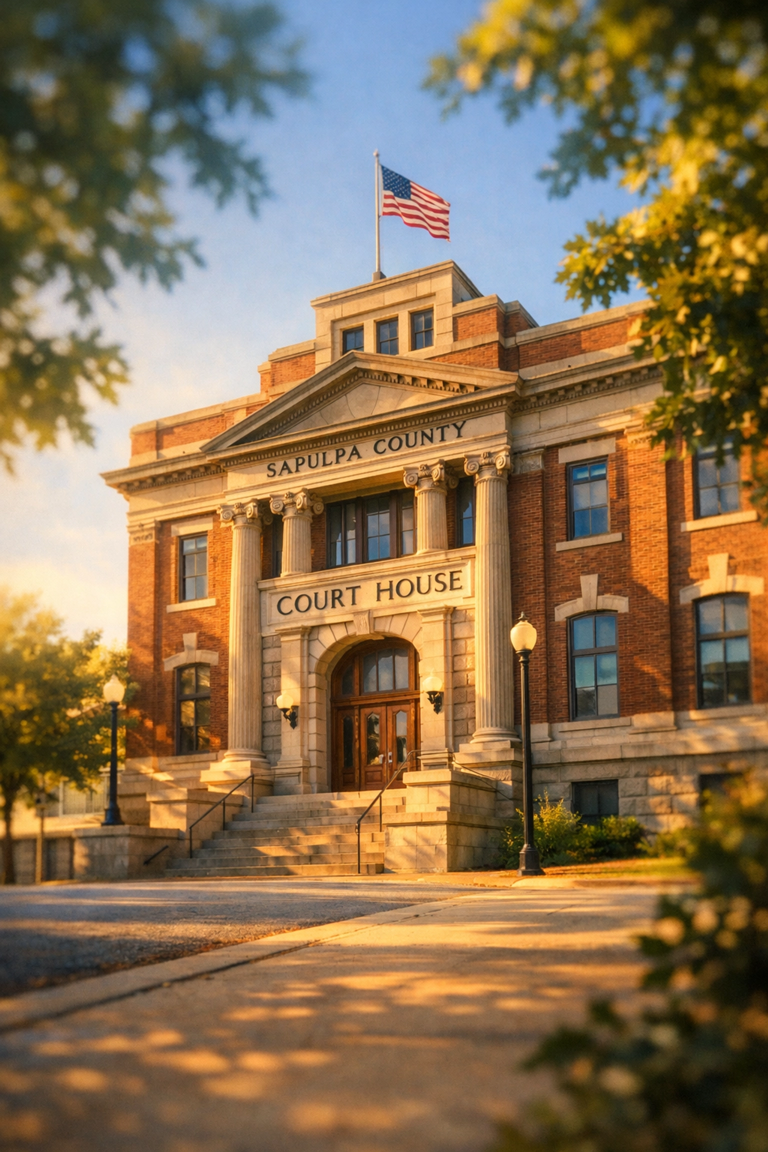 Historic Creek County courthouse in Sapulpa representing the local expertise of attorneys in Sapulpa.