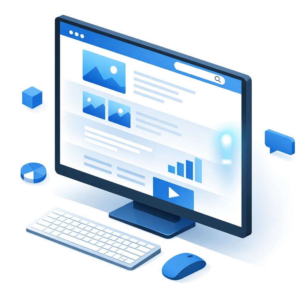 Website scroll-triggered animations revealing content sections to guide visitor attention