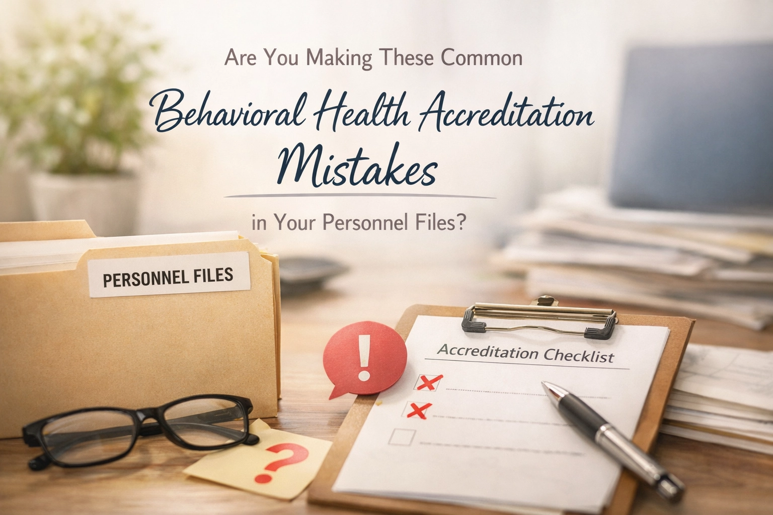 [HERO] Are You Making These Common Behavioral Health Accreditation Mistakes in Your Personnel Files?