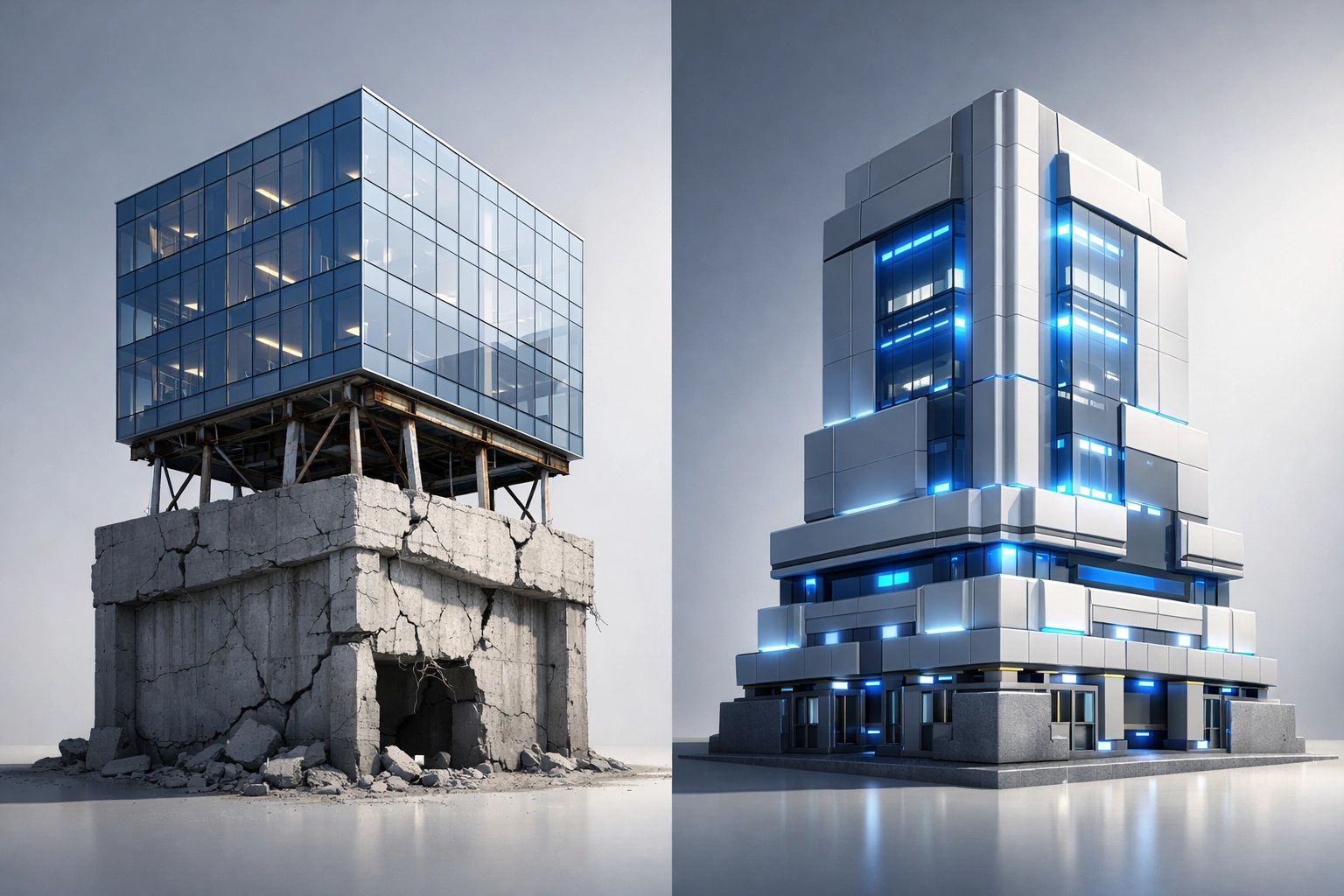 Layer 2 blockchain dependency on foundation versus independent Layer 1 LareBlocks infrastructure