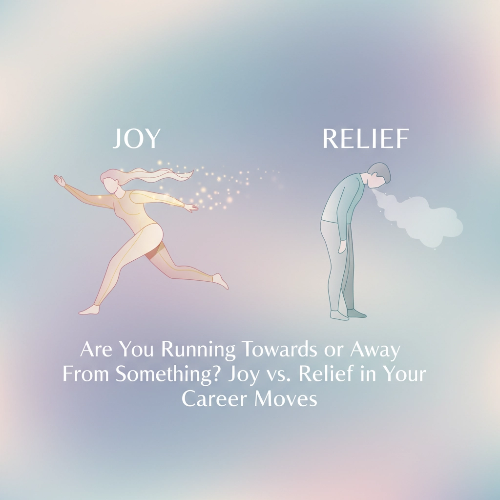 Are You Running Towards or Away From Something? Joy vs. Relief in Your Career Moves