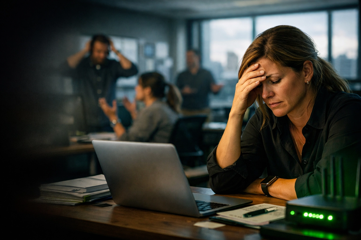 Omaha business manager frustrated by a network outage and costly business downtime.