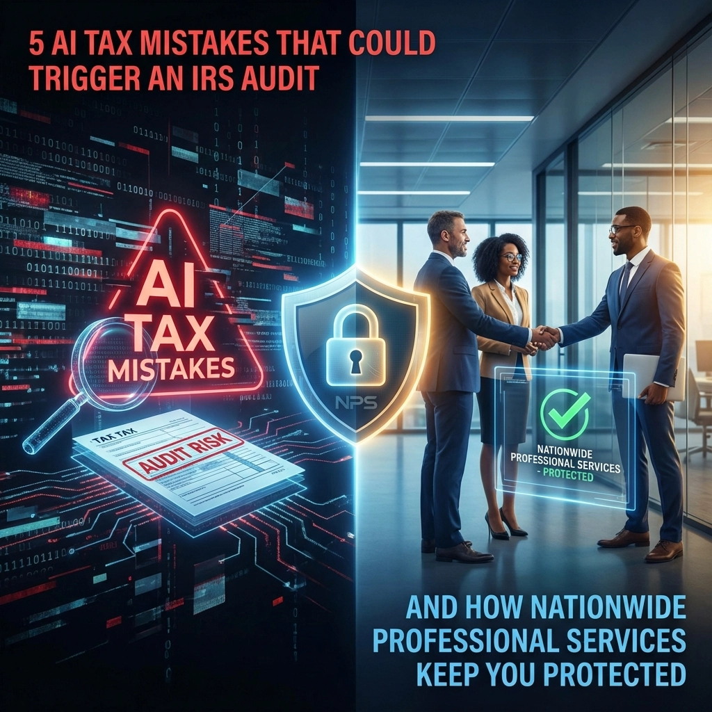 5 AI Tax Mistakes That Could Trigger an IRS Audit (And How Nationwide Professional Services Keep You Protected)