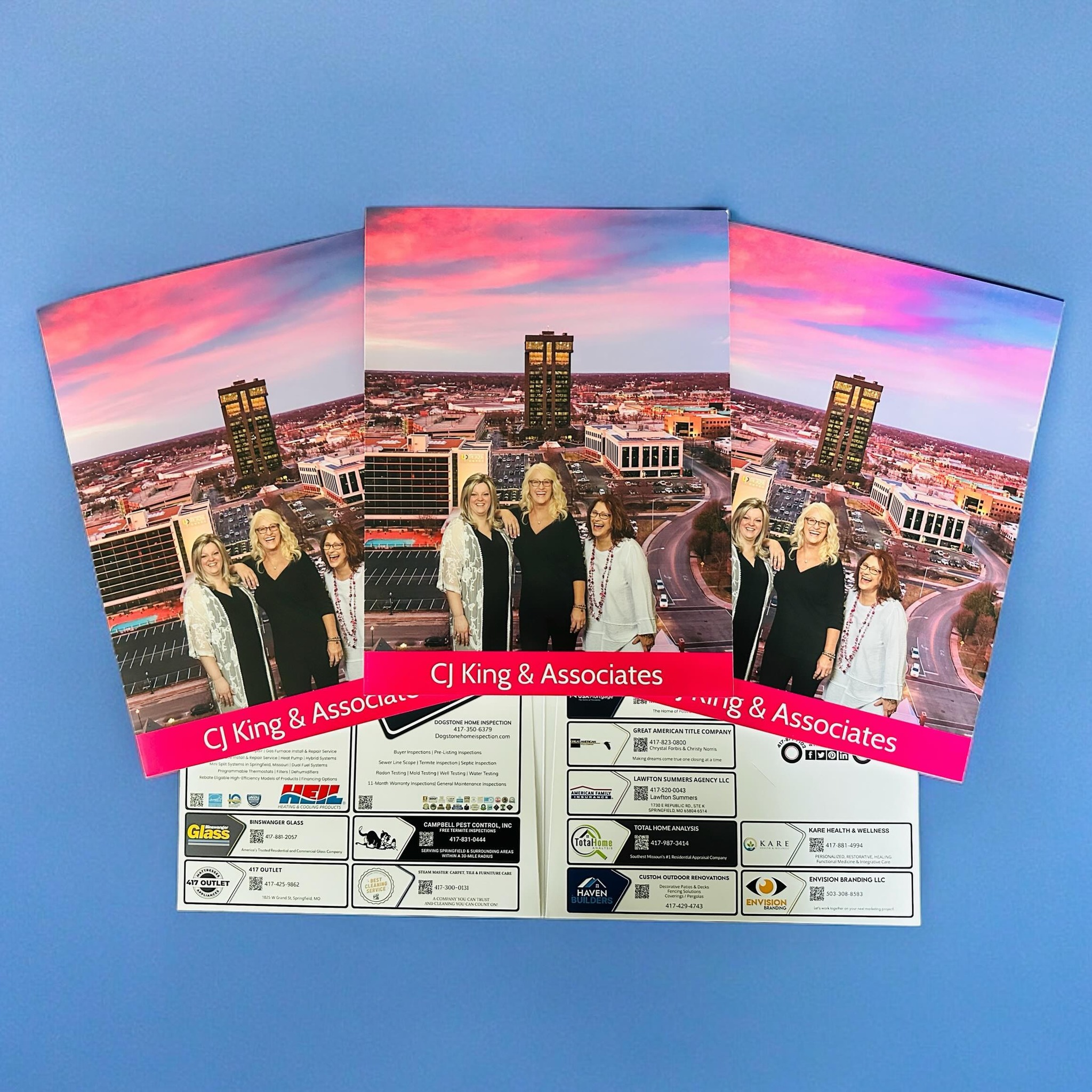 CJ King & Associates Real Estate Presentation Folders