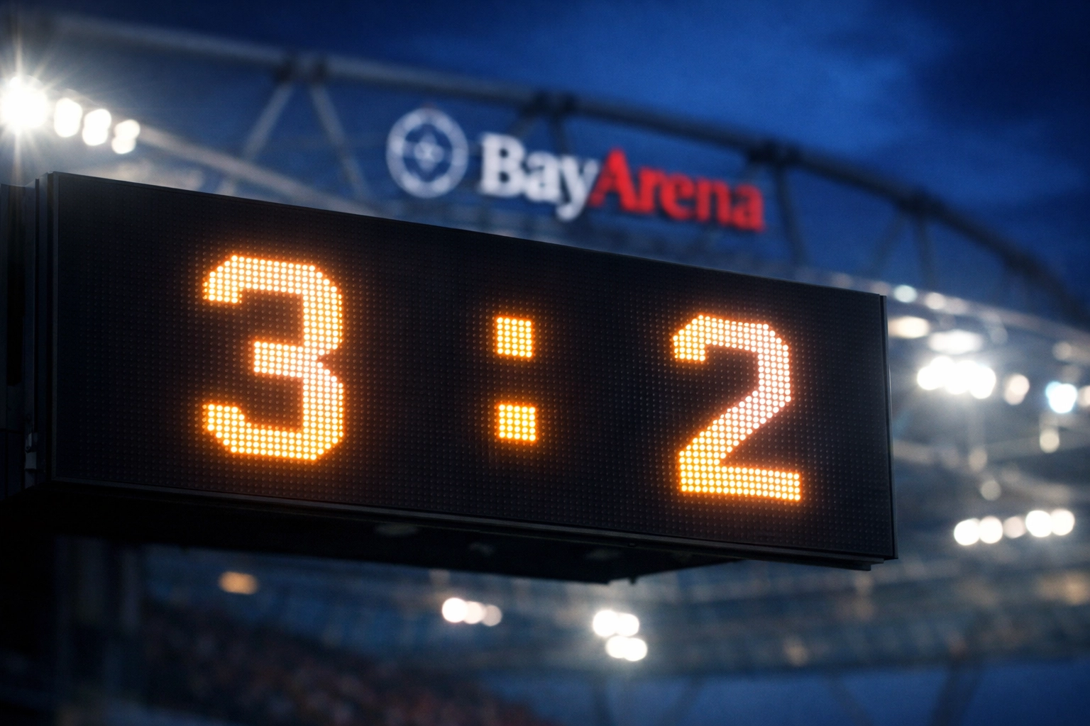 Bundesliga Anzeigetafel zeigt torreiches Spiel für Wett-Tipps