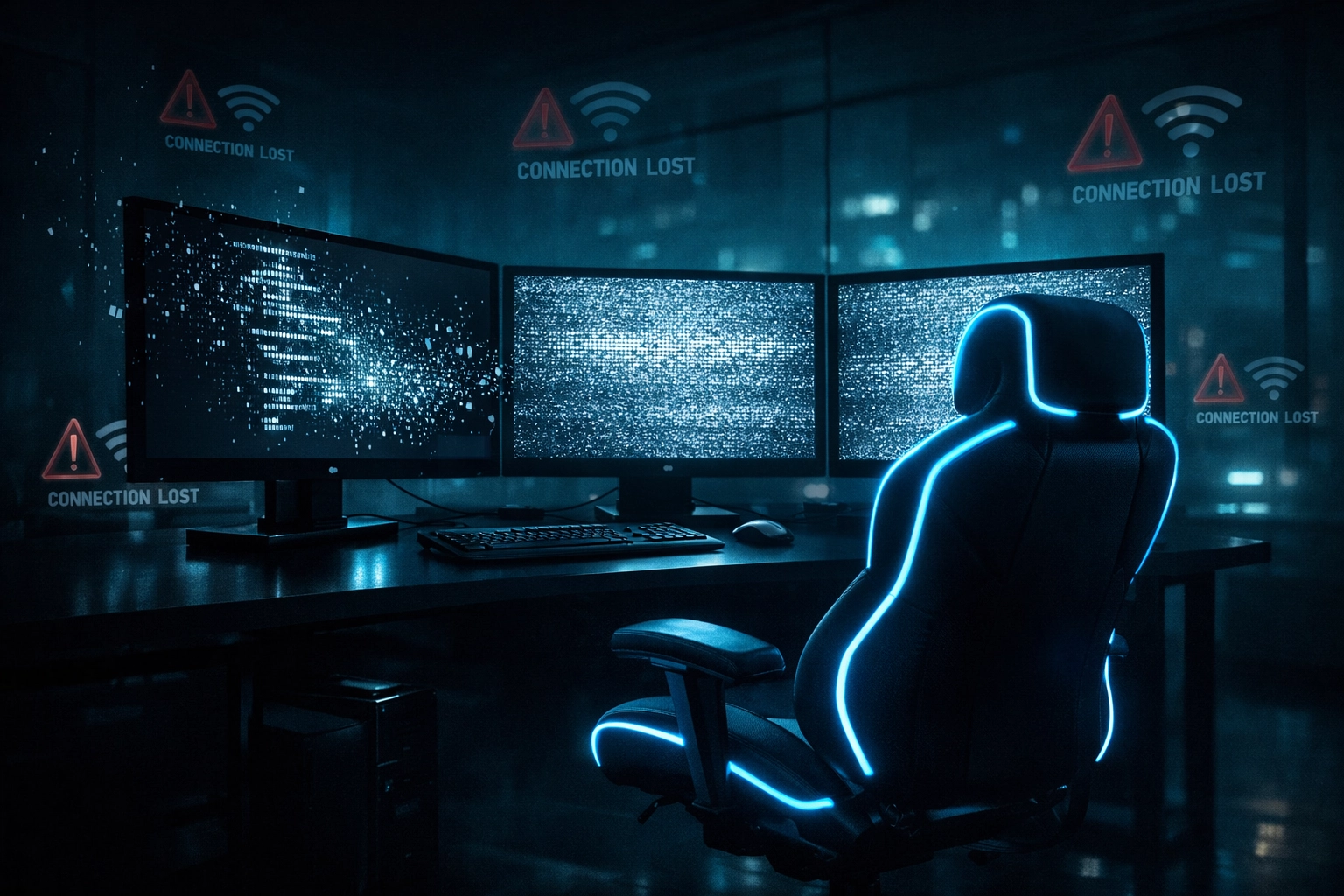 A deserted digital workspace illustrating a communication breakdown and WordPress agency ghosting.